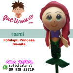 Fofulapiz Princesa Sirenita Foami 3D queternura.com