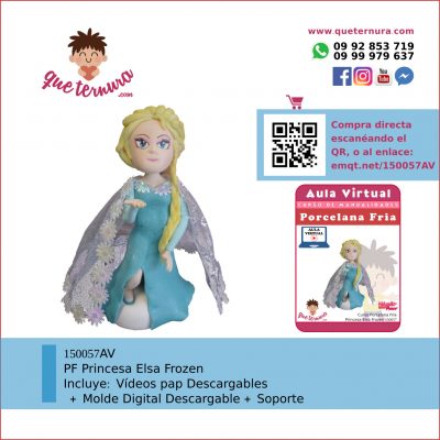 150057AV Princesa Elsa Frozen - Aula Virtual Porcelana Fría