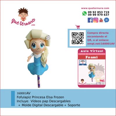 160001AV Fofulapiz Princesa Elsa Frozen - Aula Virtual Foami