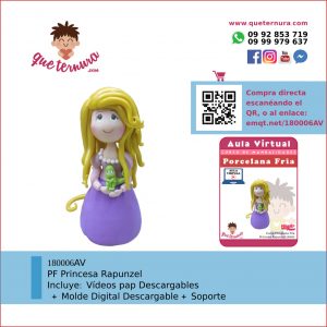 180006AV Princesa Rapunzel - Aula Virtual Porcelana Fría