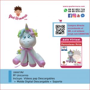 180007AV Unicornio - Aula Virtual Porcelana Fría