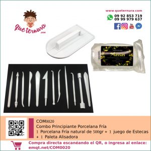 COM0020 Combo Principiante Porcelana Fria | queternura.com