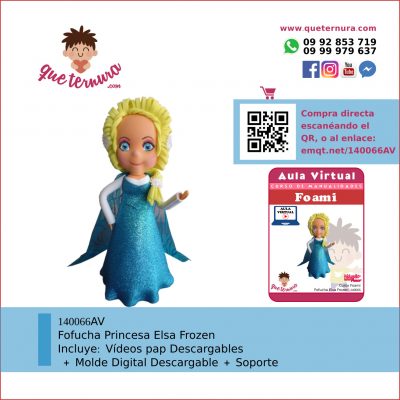 140066AV Fofucha Princesa Elsa Frozen - Aula Virtual Foami