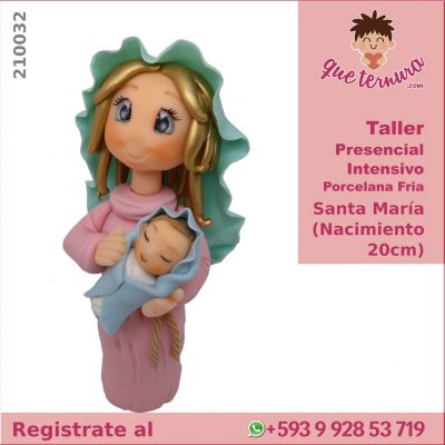 210032CIn Santa María (Nacimiento 20cm) (Intensivo) Curso Presencial en Porcelana Fria