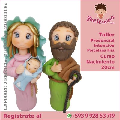 CAP0004 Curso Nacimiento 20cm Presencial Intensivo en Porcelana Fría