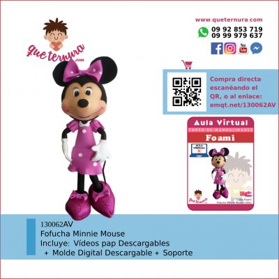 130062AV Fofucha Minnie Mouse - Aula Virtual Foami