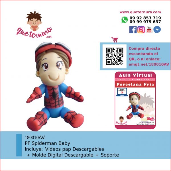 180010AV Spiderman Baby - Aula Virtual Porcelana Fria