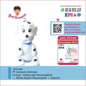 180022AV PF Cachorro Dalmata - Aula Virtual Porcelana Fría