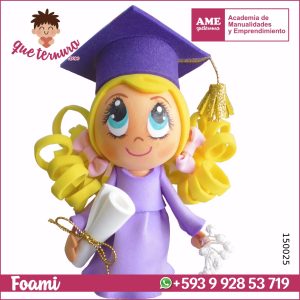 AME 150025 Fofulapiz Emily Graduada en foami