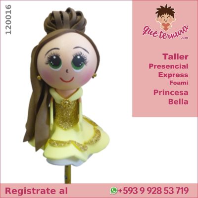 120016CEx Fofulapiz Princesa Bella Curso Express en foami