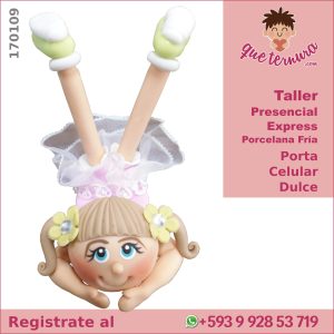 170109CEx PF Porta Celular Dulce Curso Express en Porcelana Fria