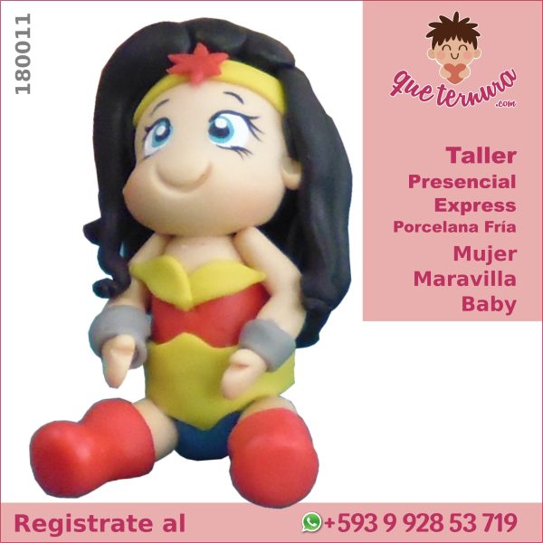 180011CEx PF Mujer Maravilla Baby Curso Express en Porcelana Fria