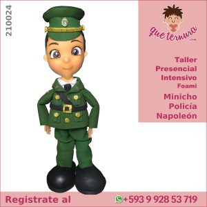 210024CIn Minicho Policía Napoleon Curso Intensivo en Foami