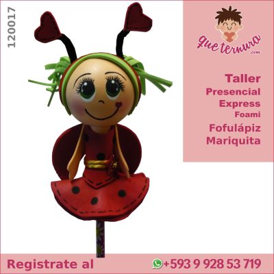 120017CEx Fofulapiz Mariquita Curso Presencial Express en Foami