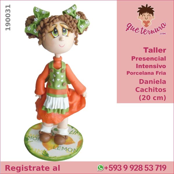 190031CIn PF Daniela Cachitos (20 cm) Curso Intensivo Presencial en Foami