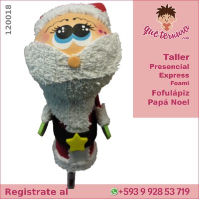 120018CEx Fofulápiz Papá Noel Curso Express en Foami