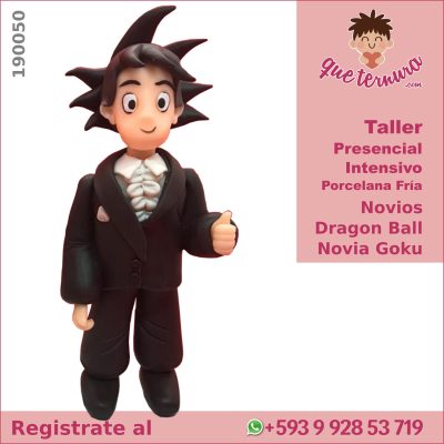 190050CIn PF Novios Dragon Ball Novio Goku Curso Intensivo Presencial en Porcelana Fría