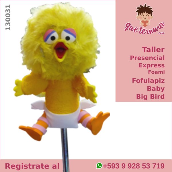 130031CEx Fofulapiz Baby Big Bird Curso Presencial Express en Foami