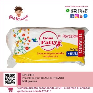 MAT0418 Porcelana Fría BLANCO TITANIO 500gramos